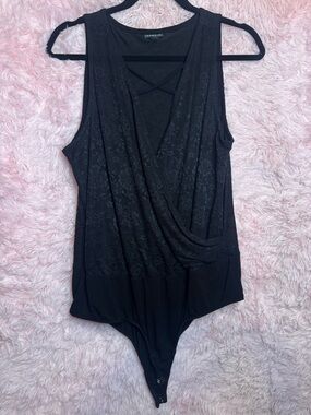 torrid Black Lace Detail Bodysuit